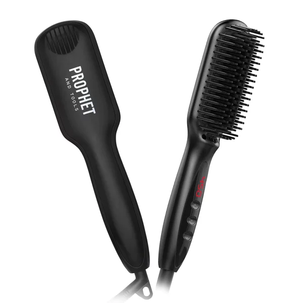 PROPHET AND TOOLS - HEAT & BEARD BRUSH STRAIGHTENER