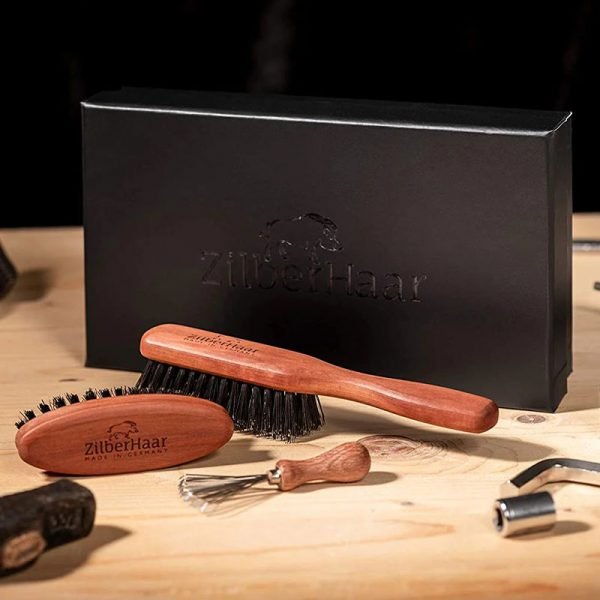 ZILBERHAAR - BEARD BRUSH GIFT SET (STIFF)